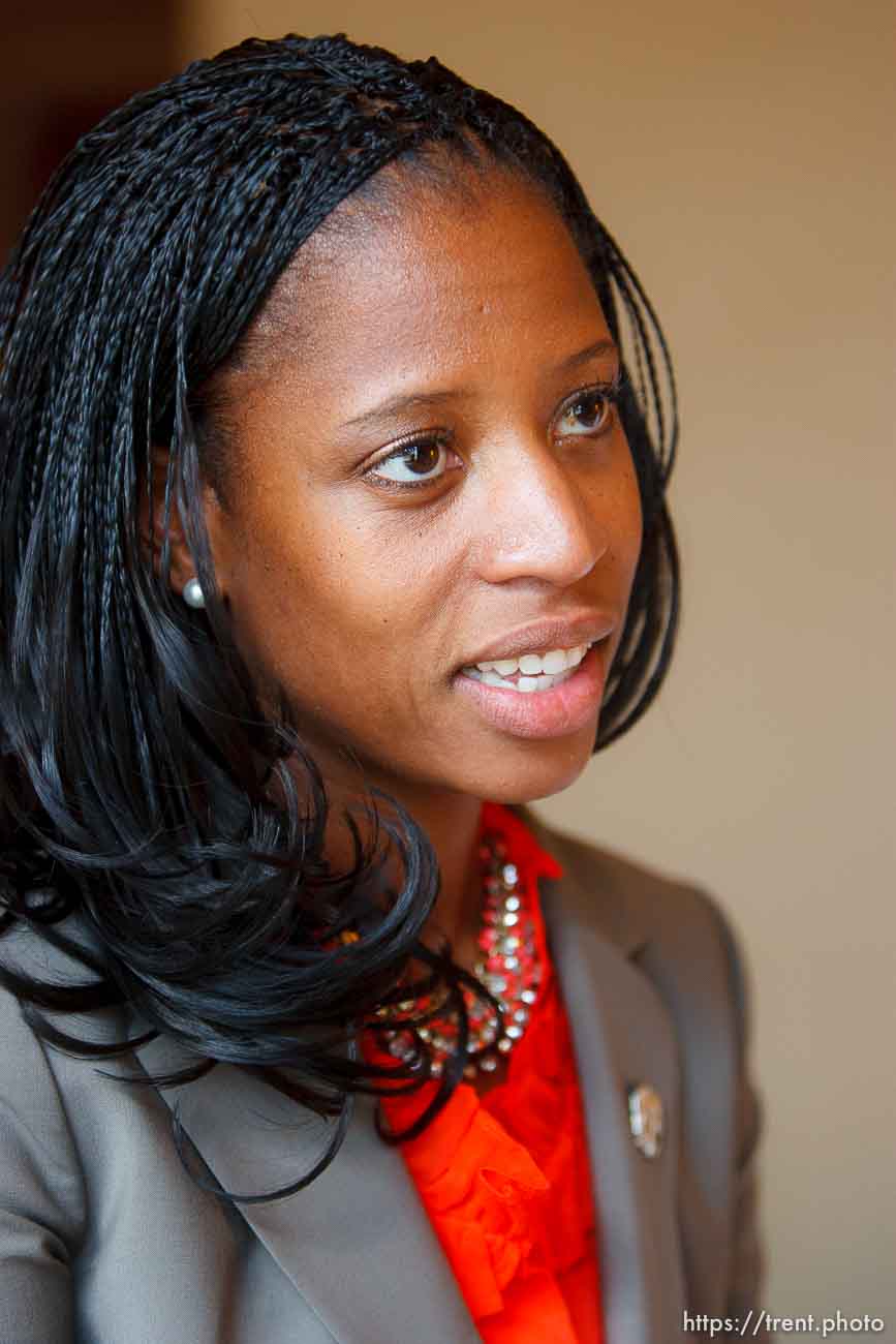 Trent Nelson  |  The Salt Lake Tribune
Utah Congressional candidate Mia Love, interviewed at the Sheraton Hotel in Tampa, Florida, Monday, August 27, 2012, the day before the Republican National Convention kicks off.