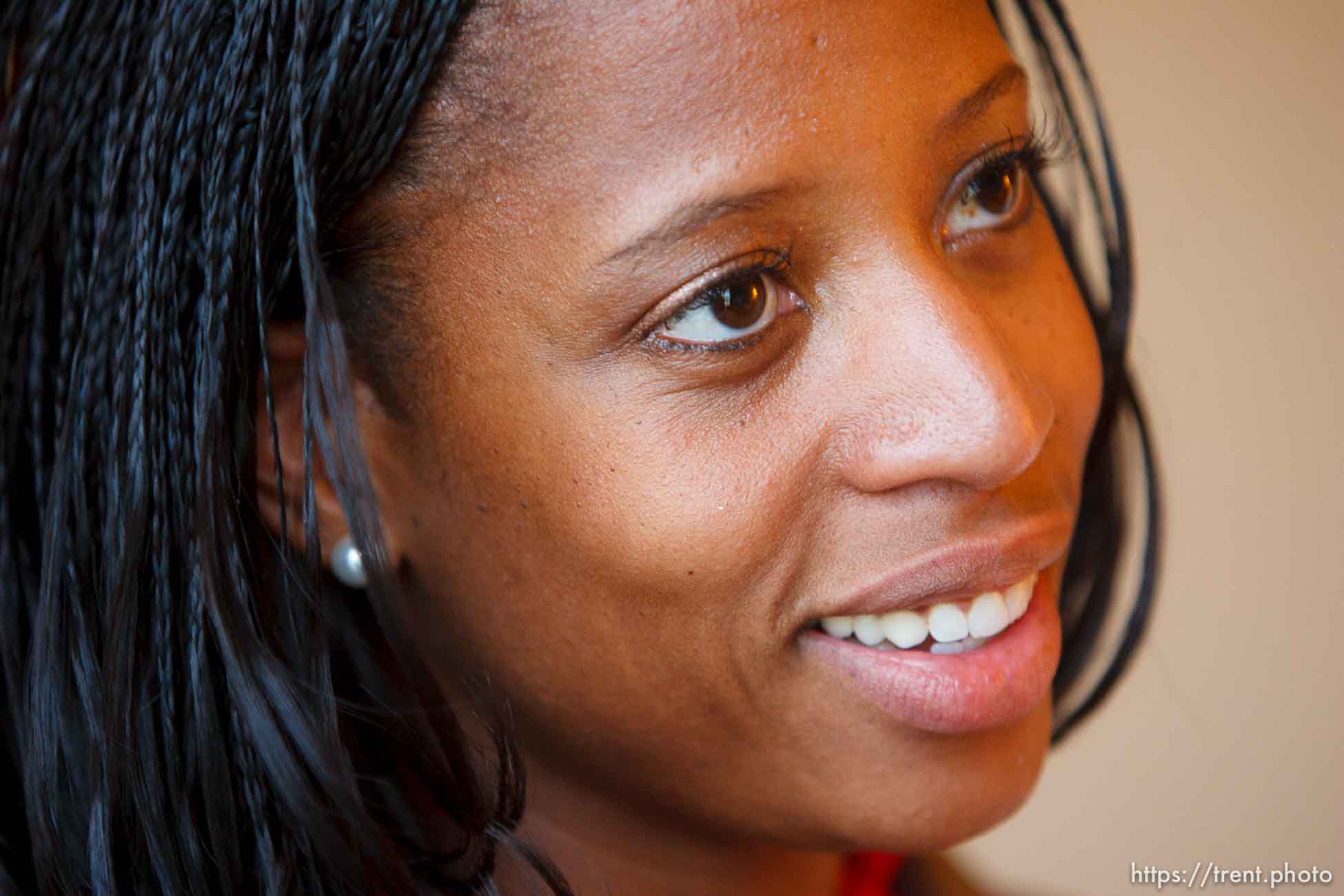 Trent Nelson  |  The Salt Lake Tribune
Utah Congressional candidate Mia Love, answers interview questions at the Sheraton Hotel in Tampa, Florida, Monday, August 27, 2012, the day before the Republican National Convention kicks off.