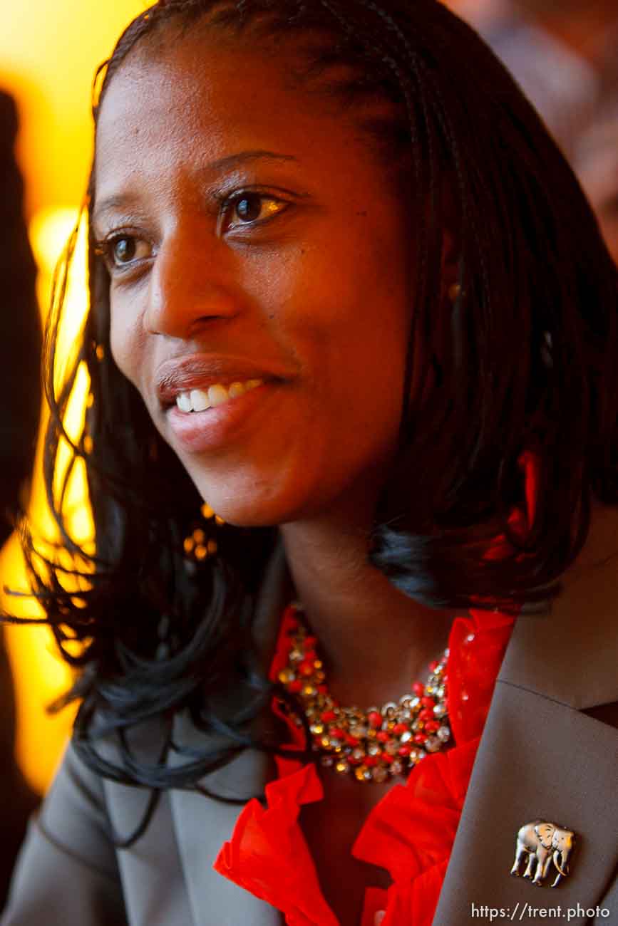 Trent Nelson  |  The Salt Lake Tribune
Utah Congressional candidate Mia Love, interviewed at the Sheraton Hotel in Tampa, Florida, Monday, August 27, 2012, the day before the Republican National Convention kicks off.