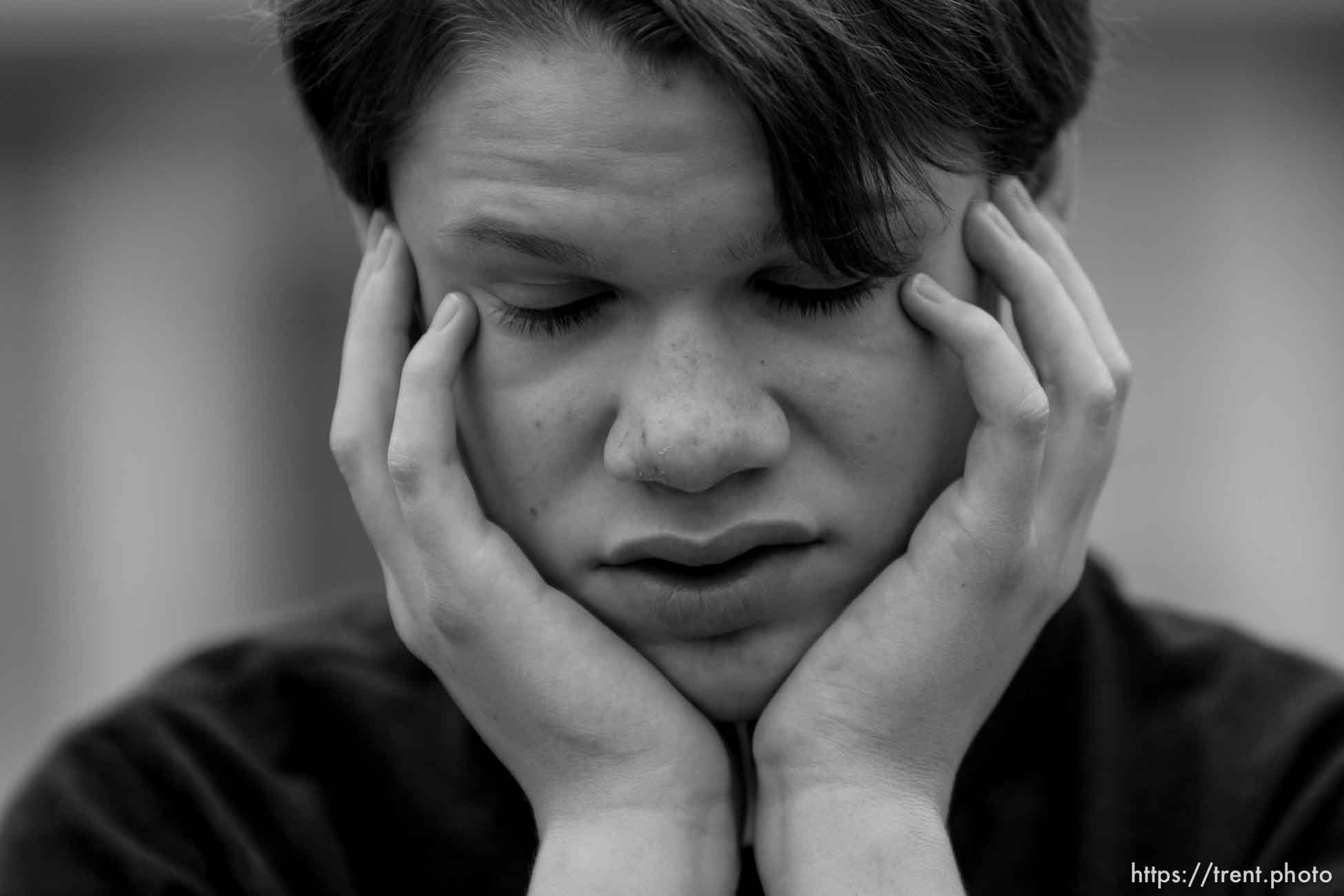 Trent Nelson  |  The Salt Lake Tribune
Garrett Lines is a teenager with autism who lives in a group home after his mother, Nikki Lines, turned him over to DCFS a few years ago. Lines was photographed in Murray, Utah, Thursday, September 6, 2012.