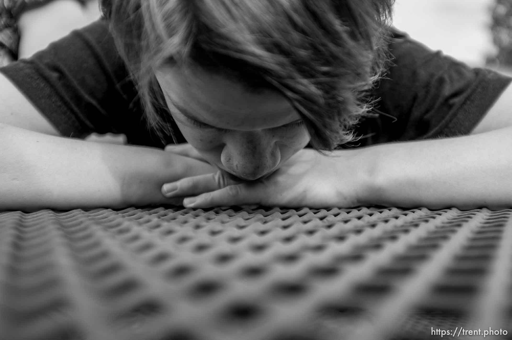 Trent Nelson  |  The Salt Lake Tribune
Garrett Lines is a teenager with autism who lives in a group home after his mother, Nikki Lines, turned him over to DCFS a few years ago. Lines was photographed in Murray, Utah, Thursday, September 6, 2012.