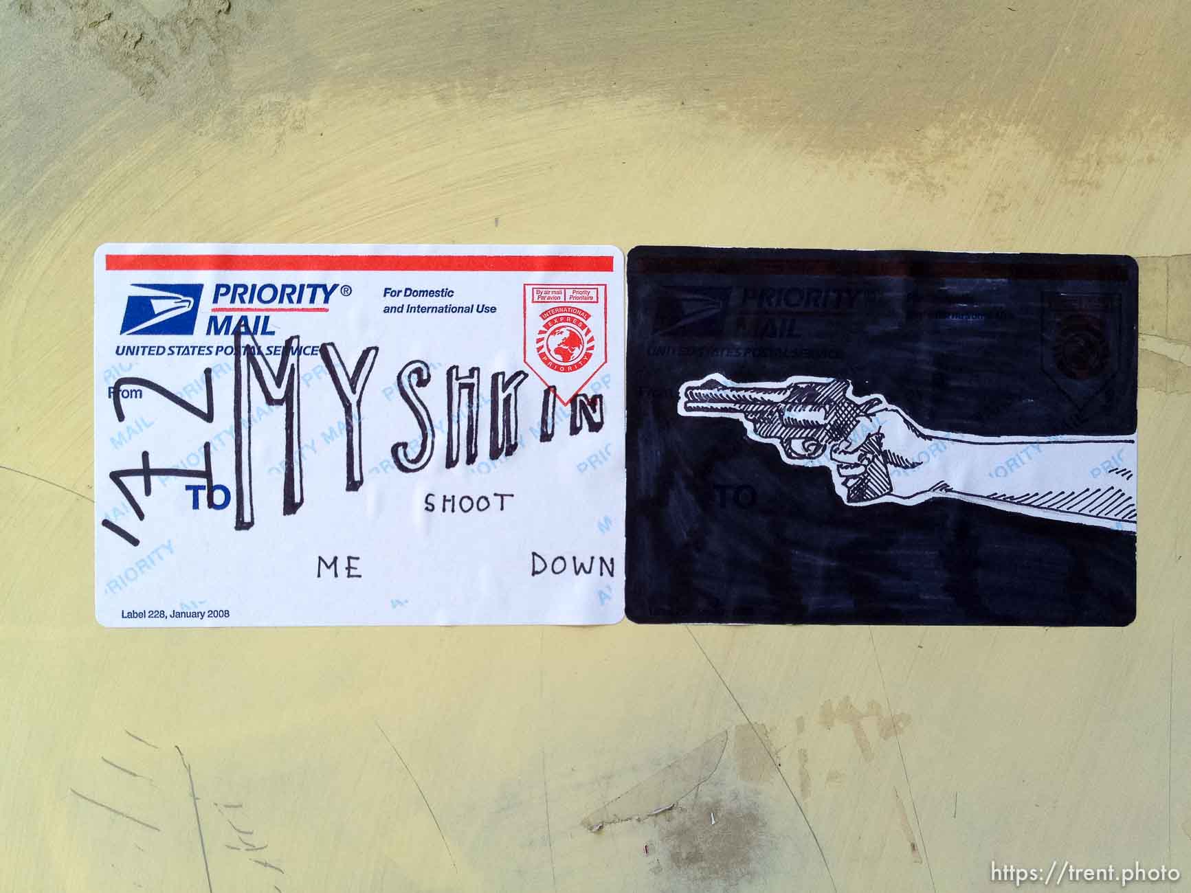 pistol sticker