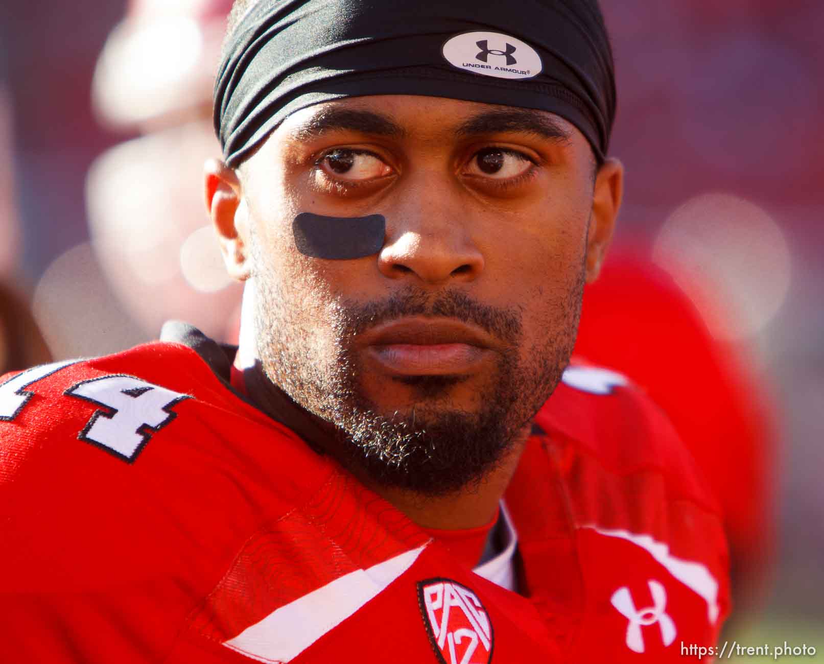 Trent Nelson  |  The Salt Lake Tribune
Utah wide receiver Reggie Dunn (14) set an NCAA record with his fourth career 100-yard touchdown return as Utah hosts Washington State, college football at Rice-Eccles Stadium Saturday November 3, 2012 in Salt Lake City.