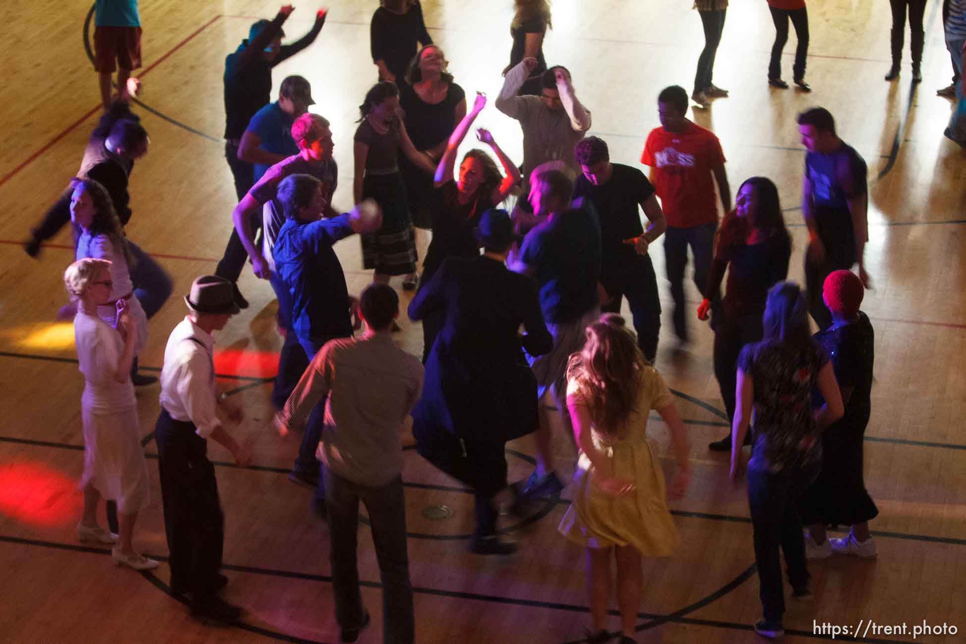 Trent Nelson  |  The Salt Lake Tribune
Youth dancing at the Salt Lake University Institute of Religion, Friday November 16, 2012 in Salt Lake City.