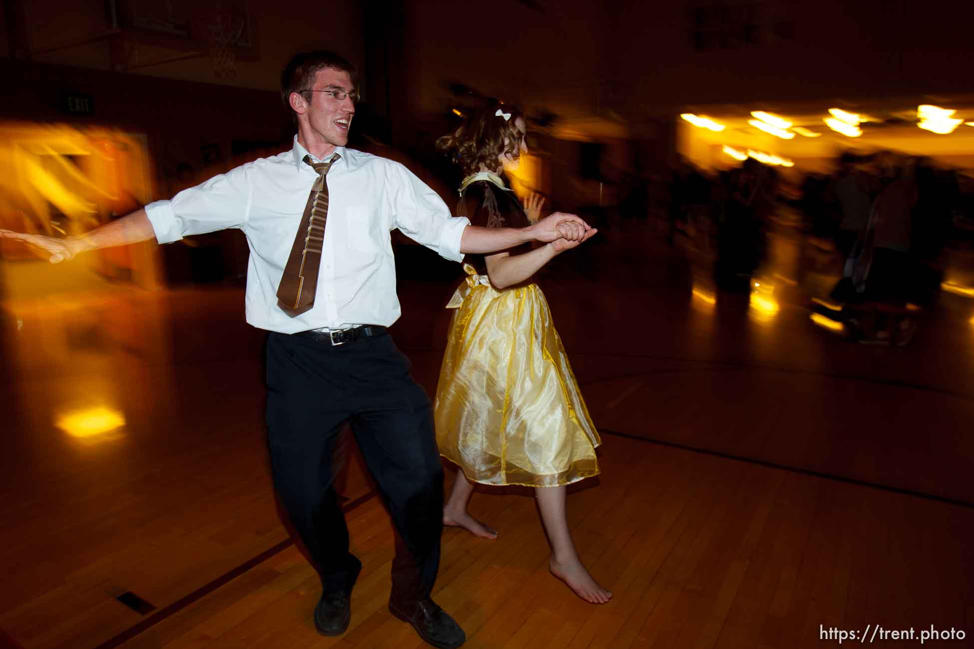 Trent Nelson  |  The Salt Lake Tribune
Chelsea Markham and Tom Christiansen at a dance at the Salt Lake University Institute of Religion, Friday November 16, 2012 in Salt Lake City.