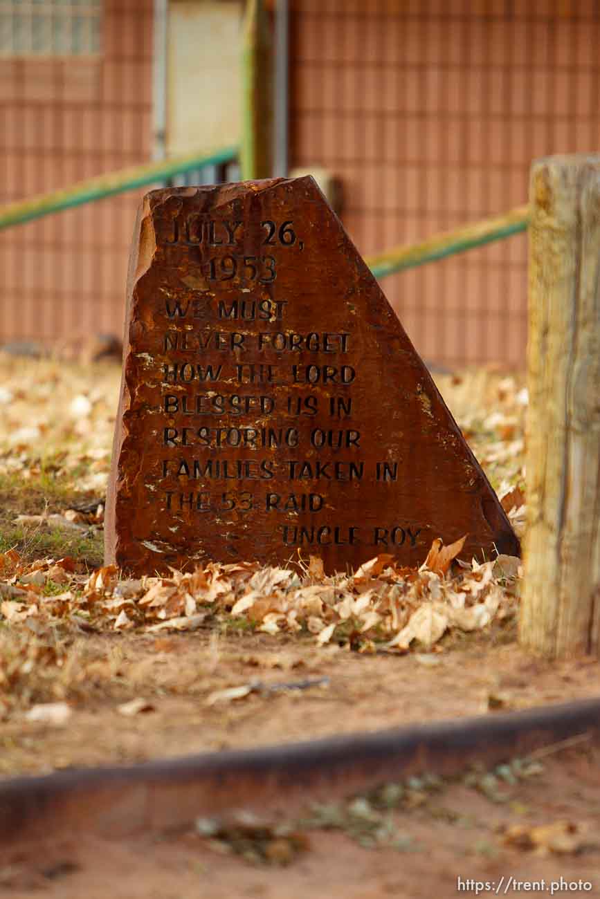 raid commemoration marker, Thursday November 29, 2012.