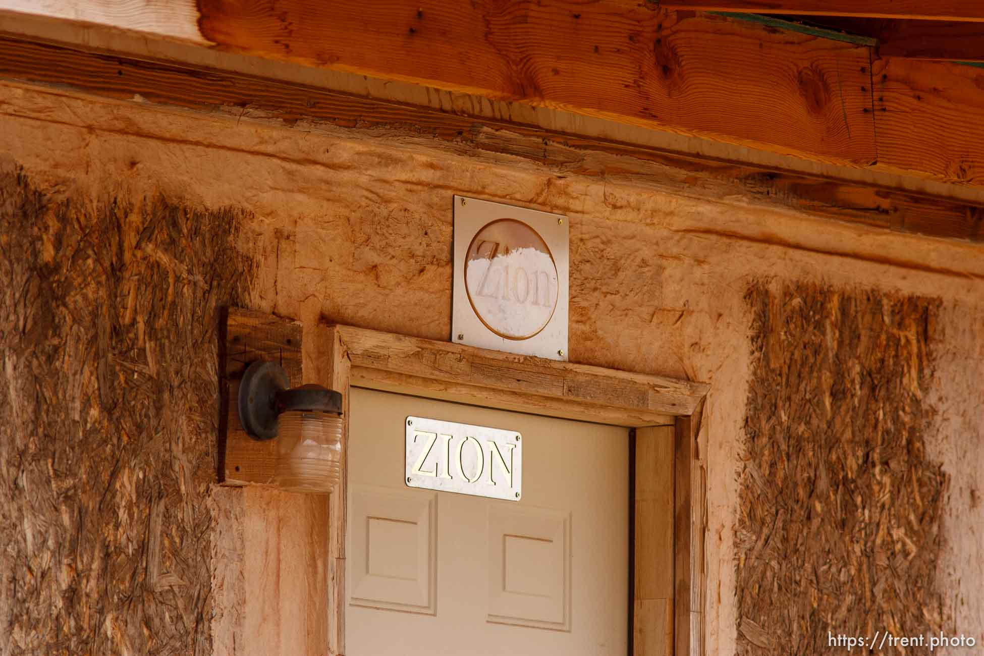 Zion sign over door, Friday November 30, 2012.