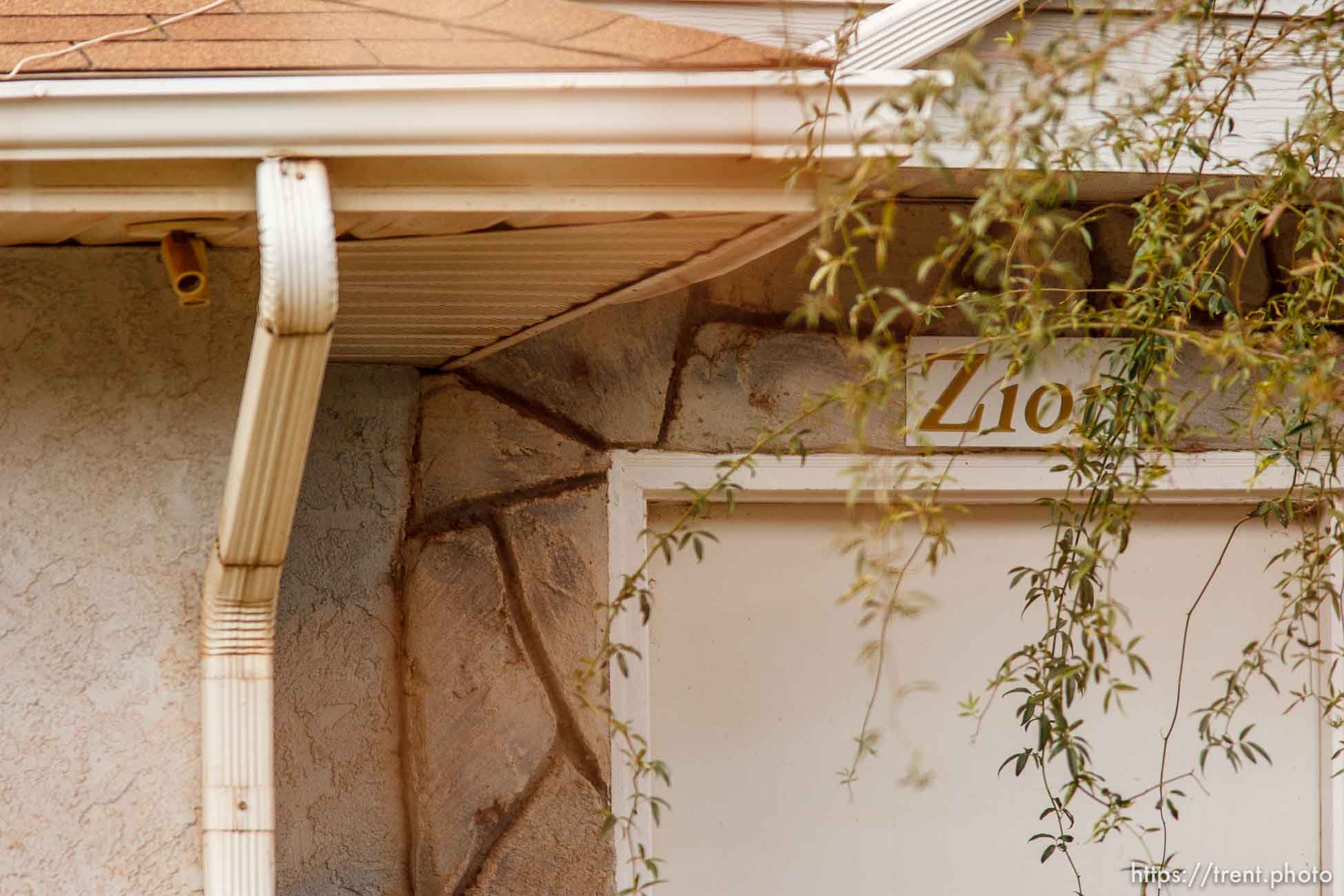 Zion sign over door, Friday November 30, 2012.