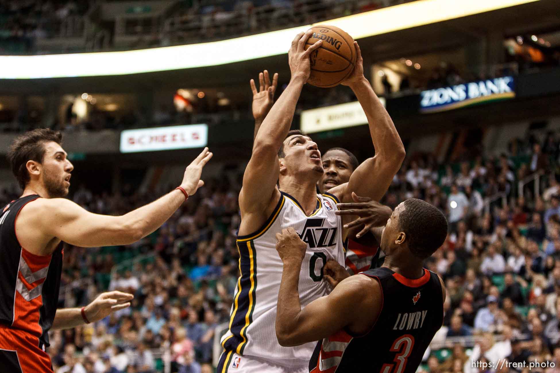 Trent Nelson  |  The Salt Lake Tribune
Utah Jazz center Enes Kanter (0) shoots as the Utah Jazz face the Toronto Raptors Friday December 7, 2012.