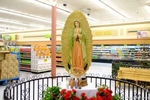 virgin of guadalupe at viva market, Wednesday December 12, 2012
