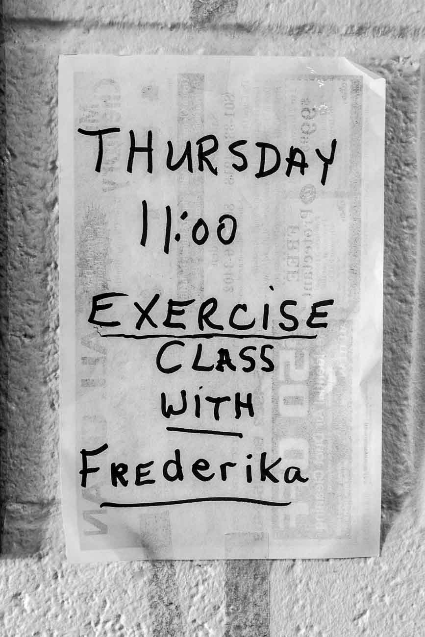 Exercise Class with Frederika