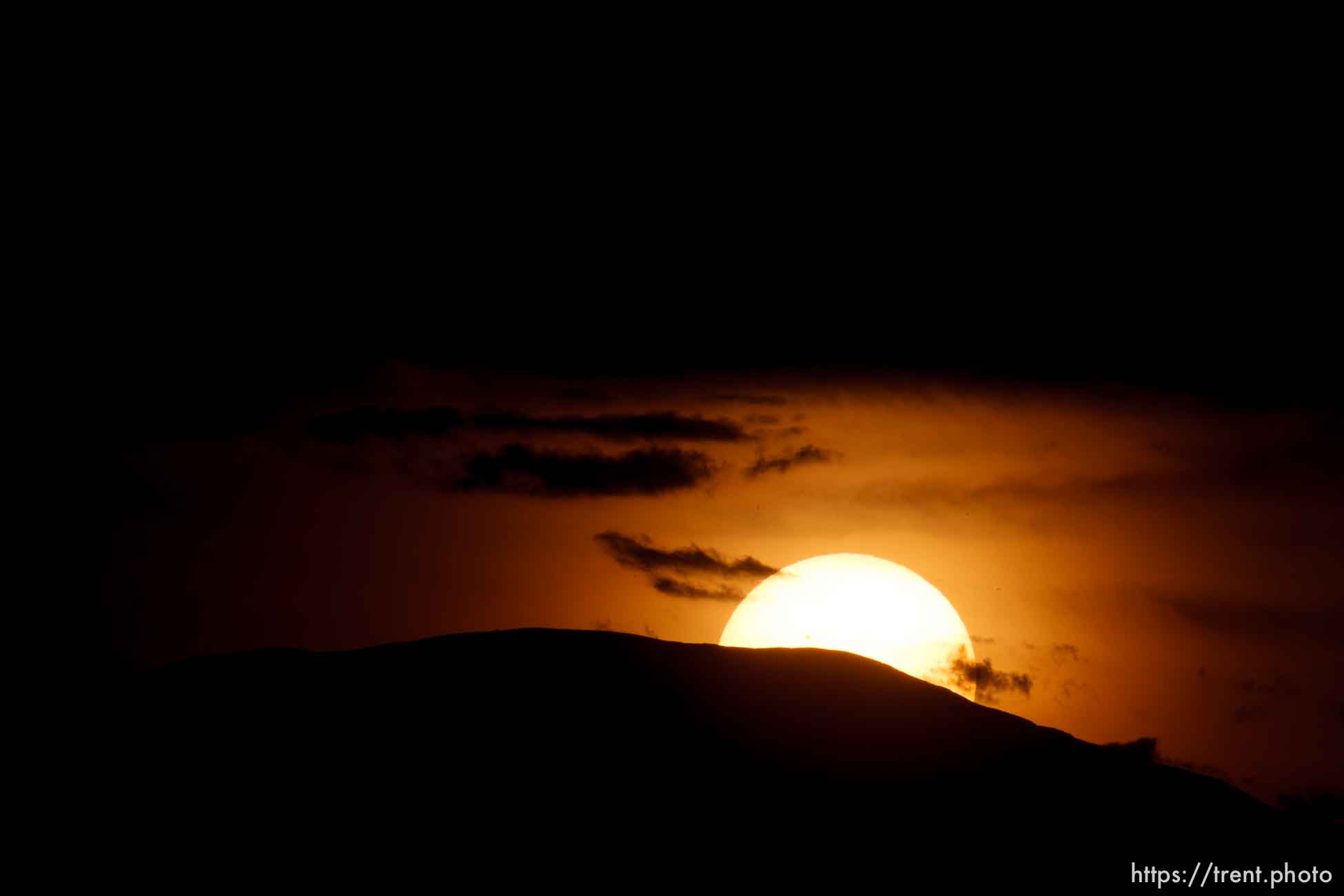 sunset above Moab, Wednesday April 3, 2013.