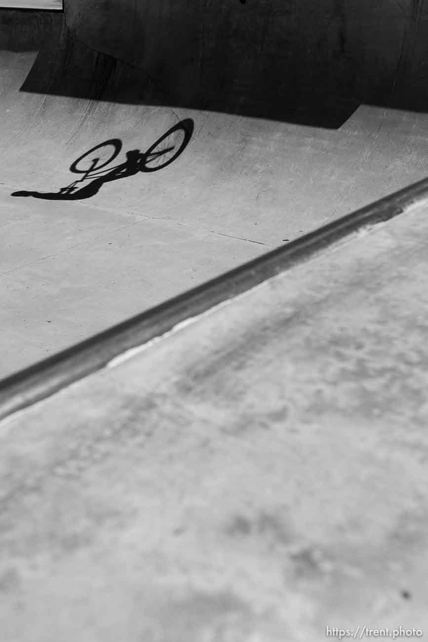 Trent Nelson  |  The Salt Lake Tribune
Devan Latturner catches air on his BMX bike at the Layton City skatepark Thursday June 6, 2013.