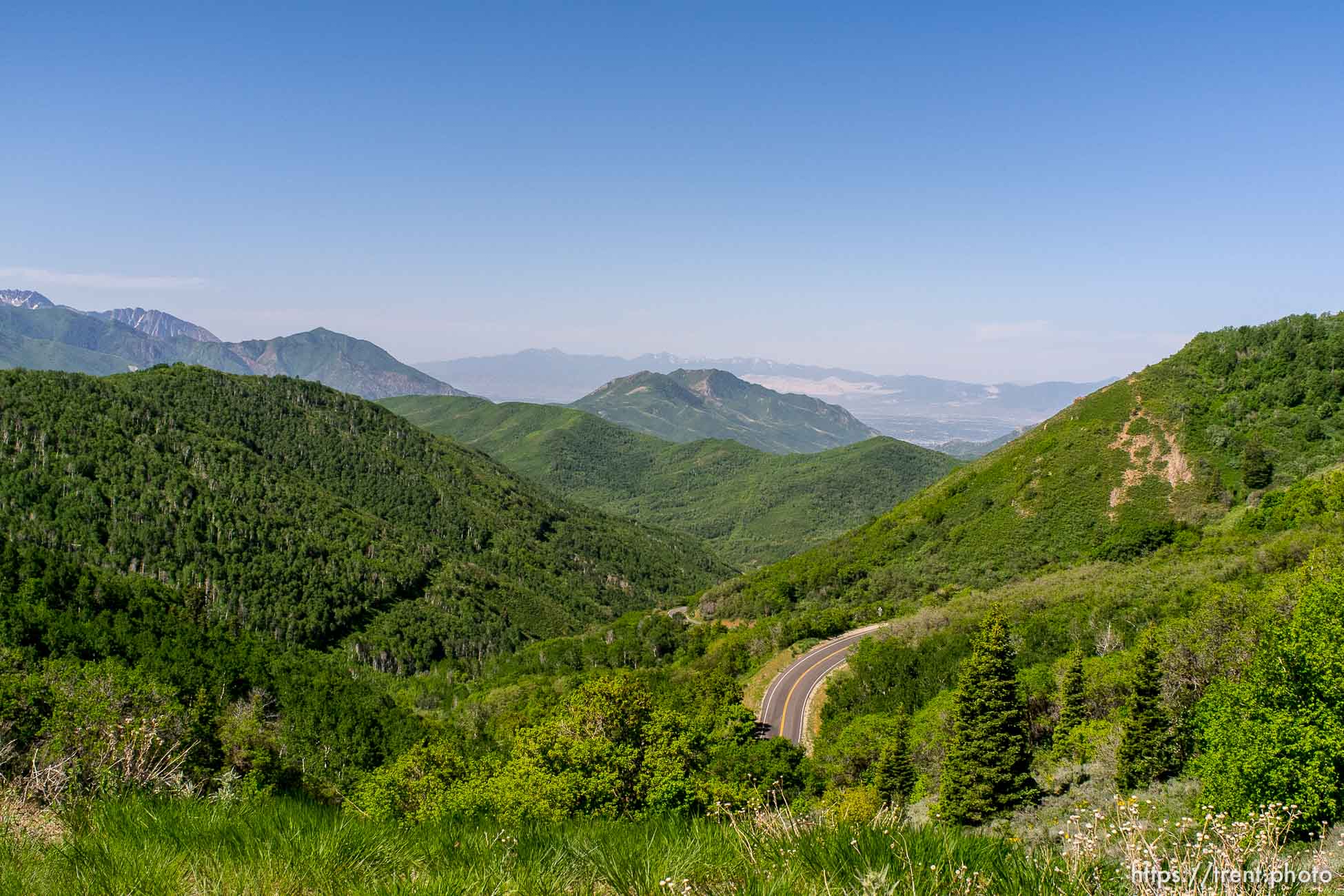 Trent Nelson  |  The Salt Lake Tribune
Waiting for cyclists near the top of Big Mountain Pass Tuesday June 11, 2013 east of Salt Lake City.