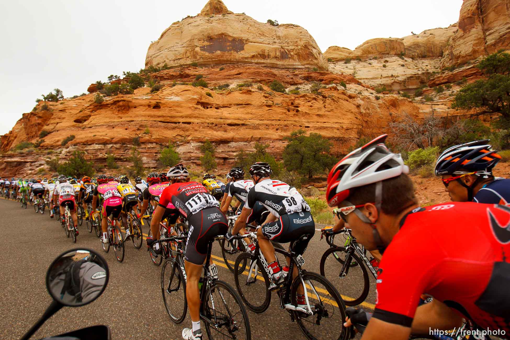 Trent Nelson  |  The Salt Lake Tribune
The peloton races toward Boulder during stage two of the Tour of Utah Wednesday August 7, 2013.