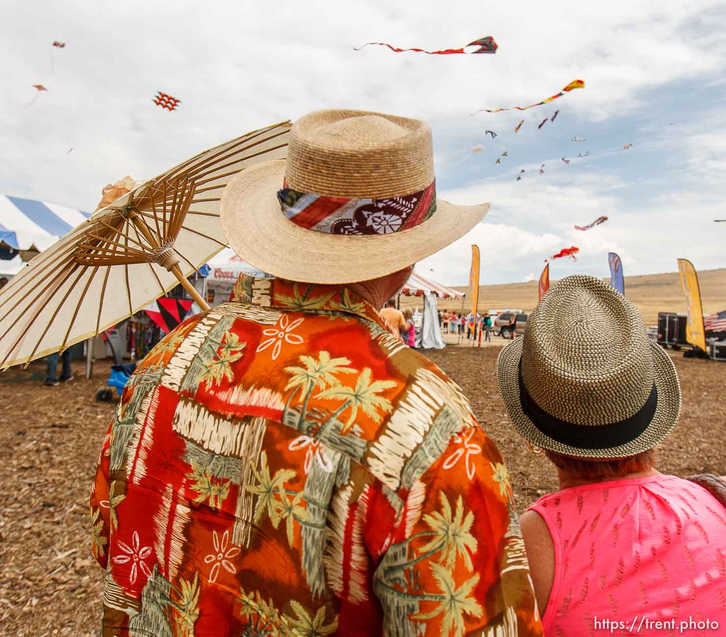 Trent Nelson  |  The Salt Lake Tribune
Kites fill the air during the Antelope Island Stampede, Saturday, August 31, 2013 at Antelope Island's White Rock Bay.