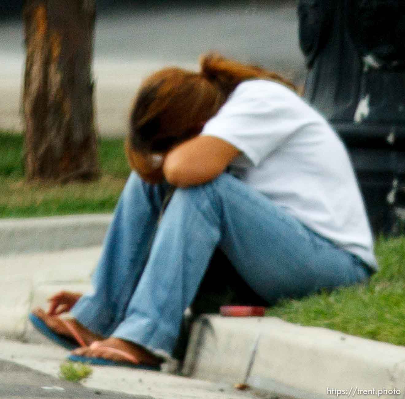 woman on street