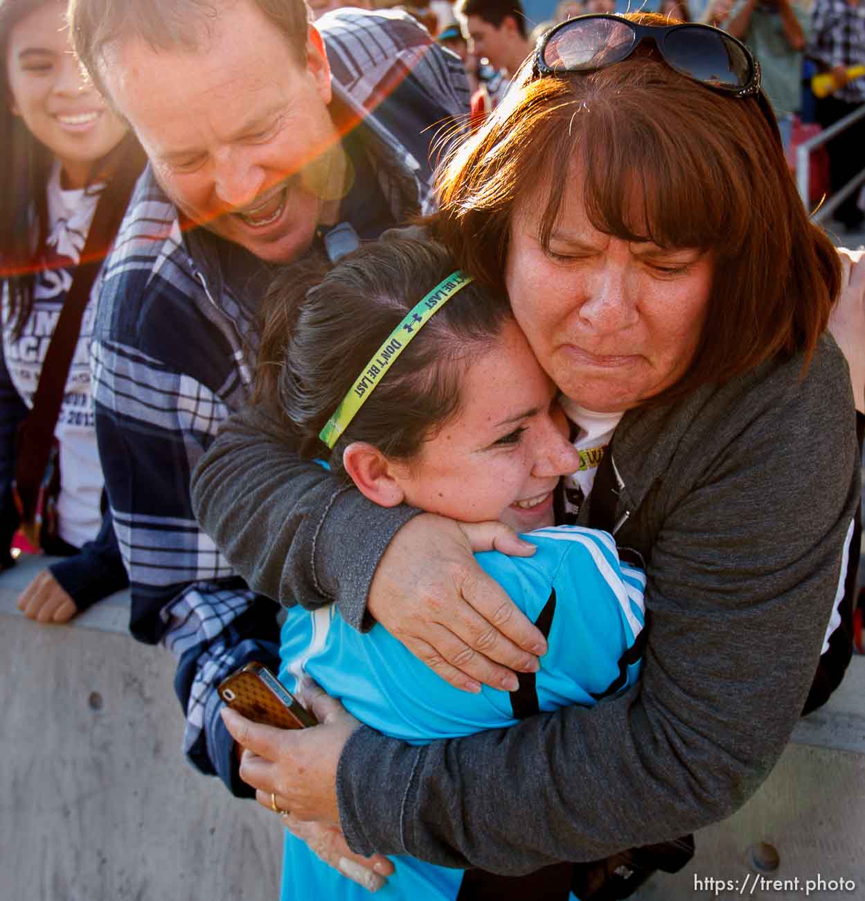 Trent Nelson  |  The Salt Lake Tribune
Summit goalkeeper Kristyn Sites embraces her mother Stephanie after the win as Waterford faces Summit Academy in the 2A high school girls' soccer state championship game at Rio Tinto Stadium in Sandy, Saturday October 26, 2013.