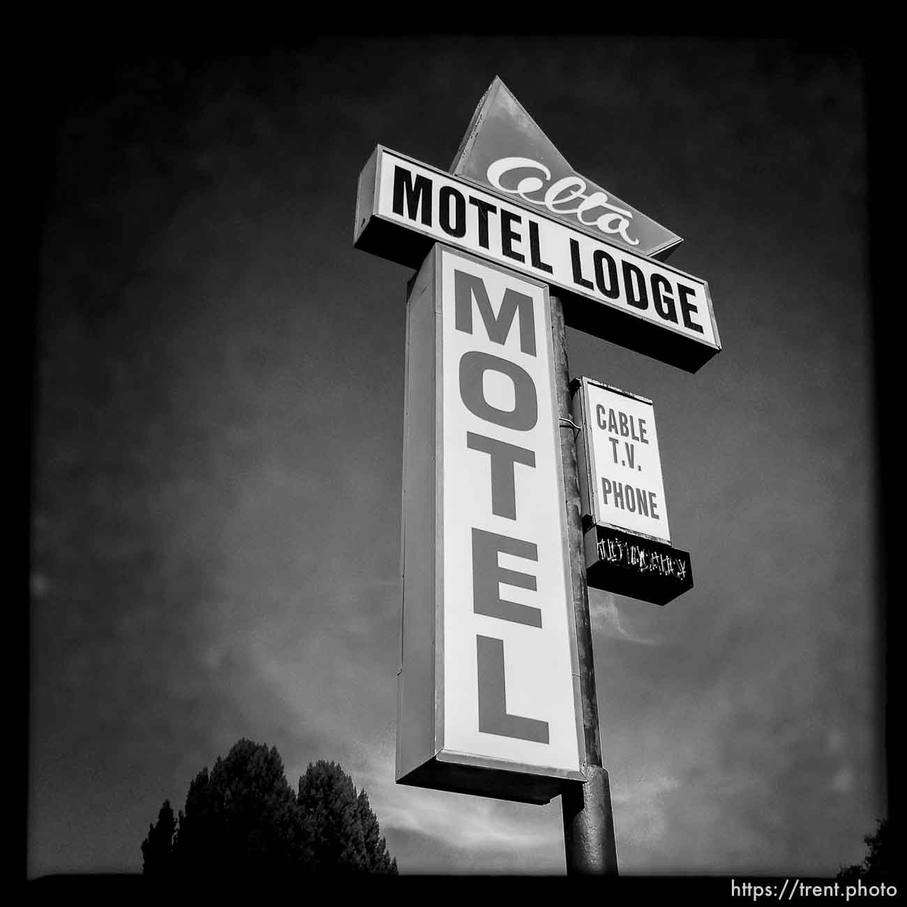 alta motor lodge motel sign, along State Street, Monday October 21, 2013.