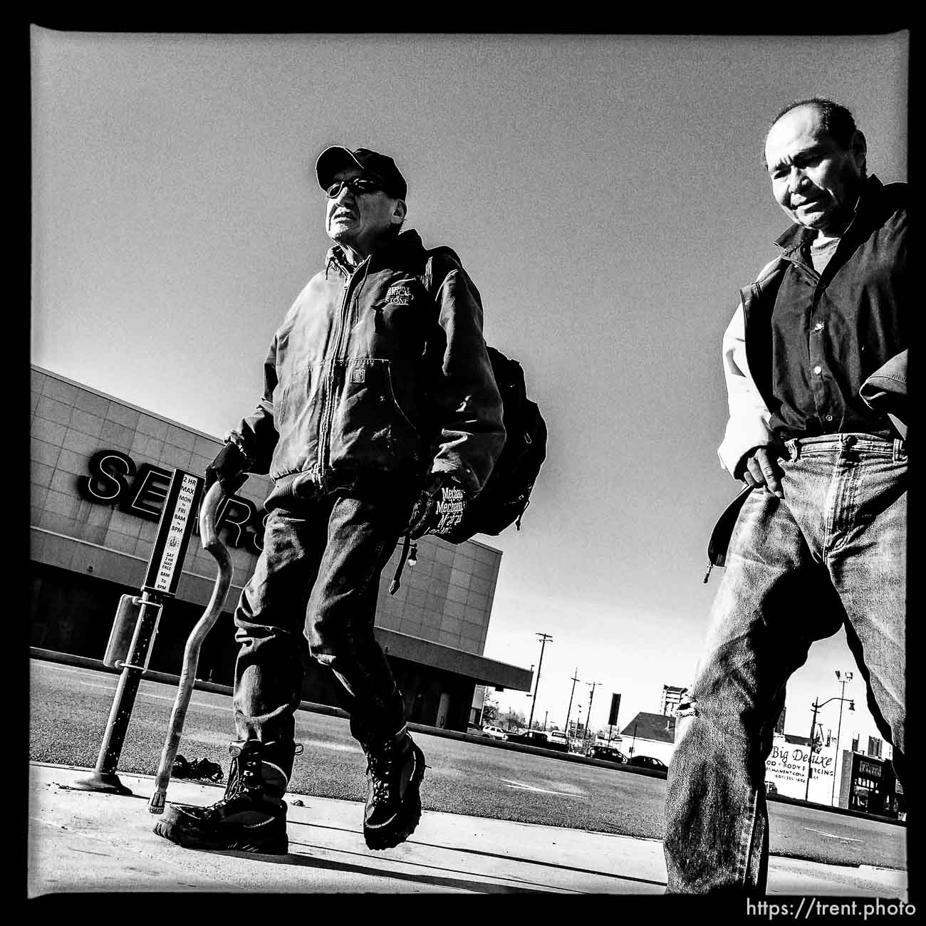 men walking along State Street, Monday November 18, 2013.