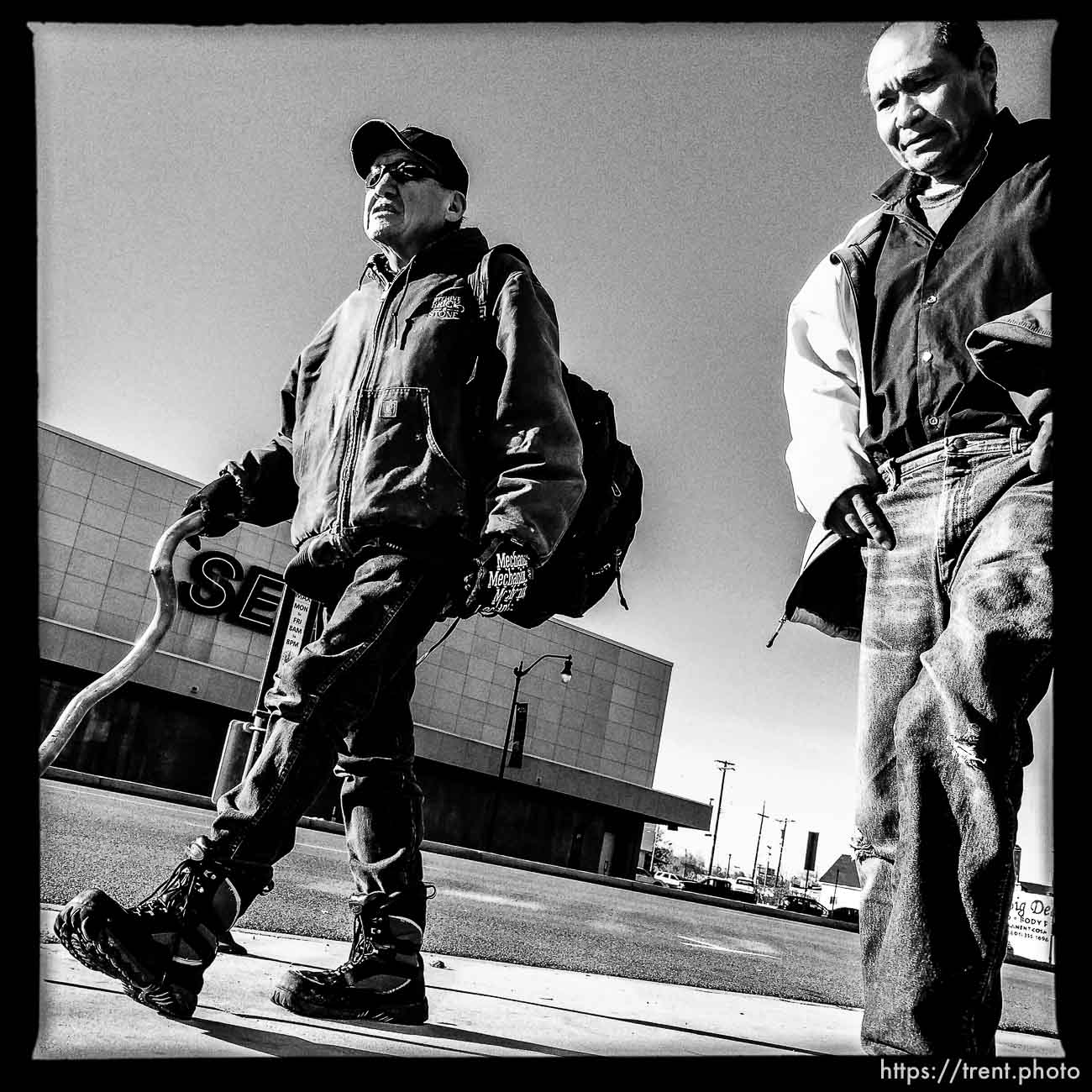 men walking along State Street, Monday November 18, 2013.