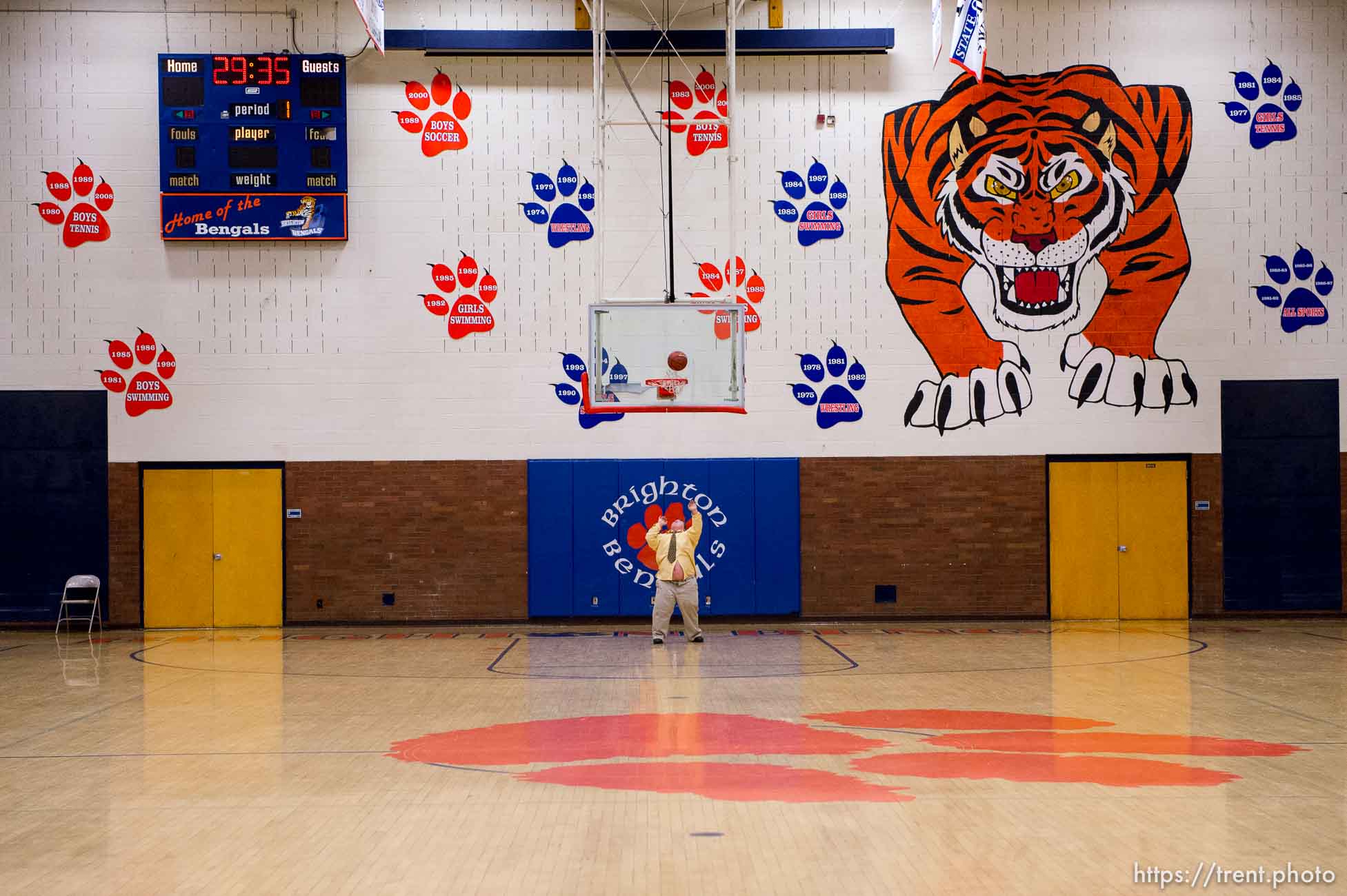 Trent Nelson  |  The Salt Lake Tribune
 as Brighton hosts Davis High School, boys basketball in Sandy, Wednesday December 4, 2013.