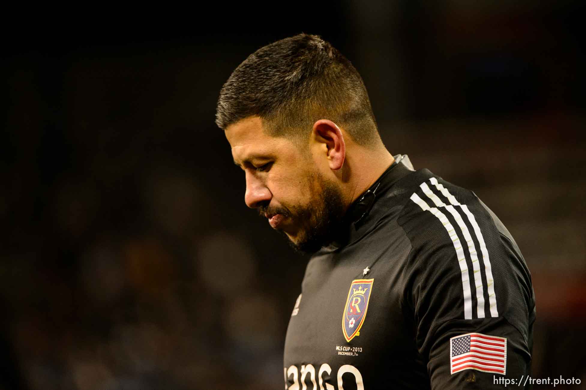 Trent Nelson  |  The Salt Lake Tribune
Real Salt Lake's Nick Rimando (18) reacts to a KC goal during the shootout as Real Salt Lake faces Sporting KC in the MLS Cup Final at Sporting Park in Kansas City, Saturday December 7, 2013.