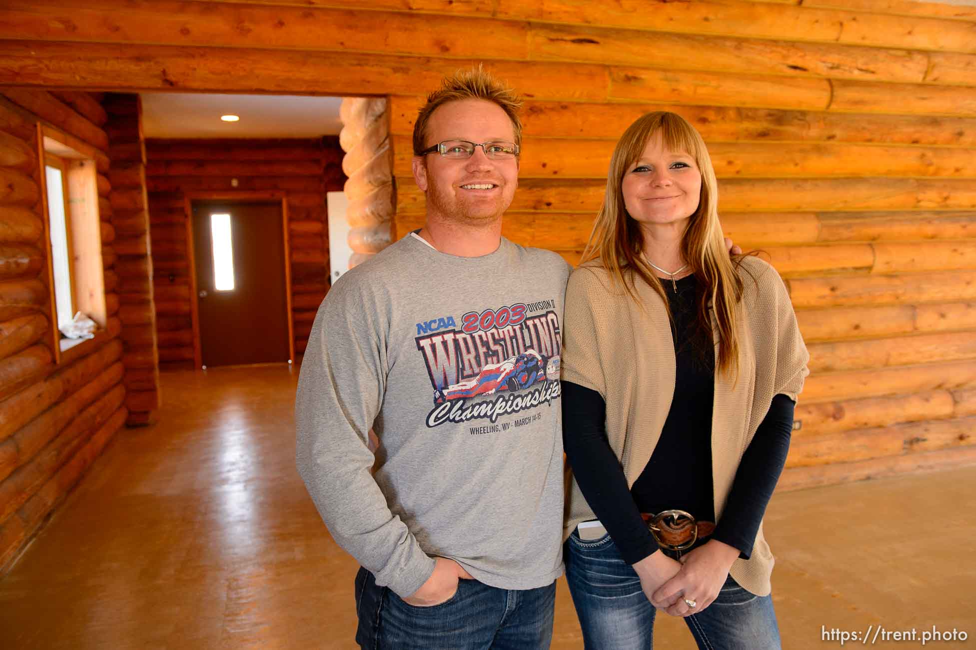 Trent Nelson  |  The Salt Lake Tribune
Brody and Ruth Olson (brother and sister) at the community center in Colorado City that is being set up by Holding Out Hope, Saturday December 14, 2013.