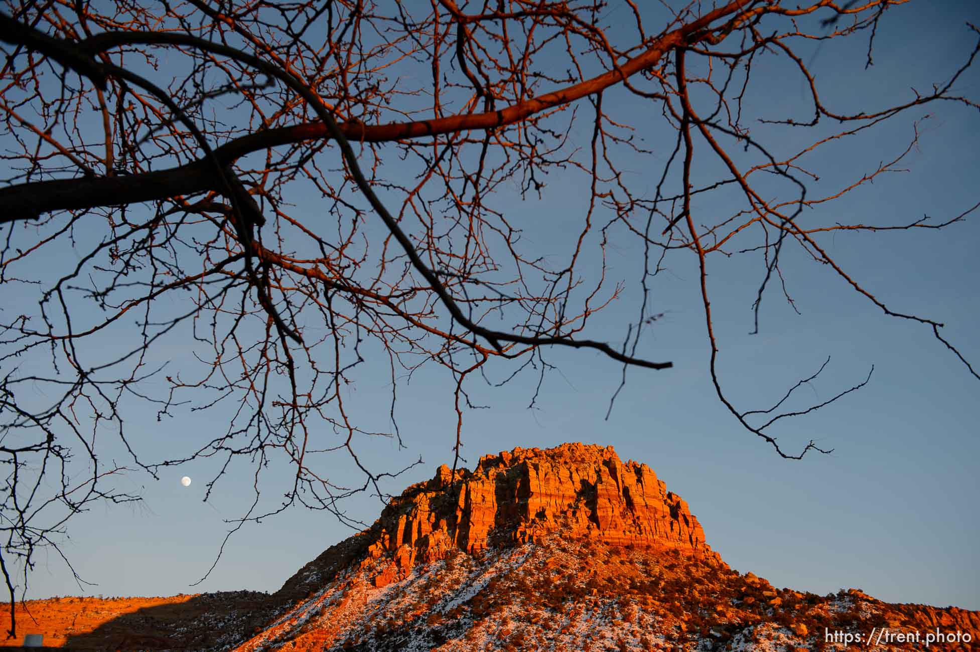 Trent Nelson  |  The Salt Lake Tribune
The sun sets on on Hildale and Colorado City Saturday December 14, 2013.