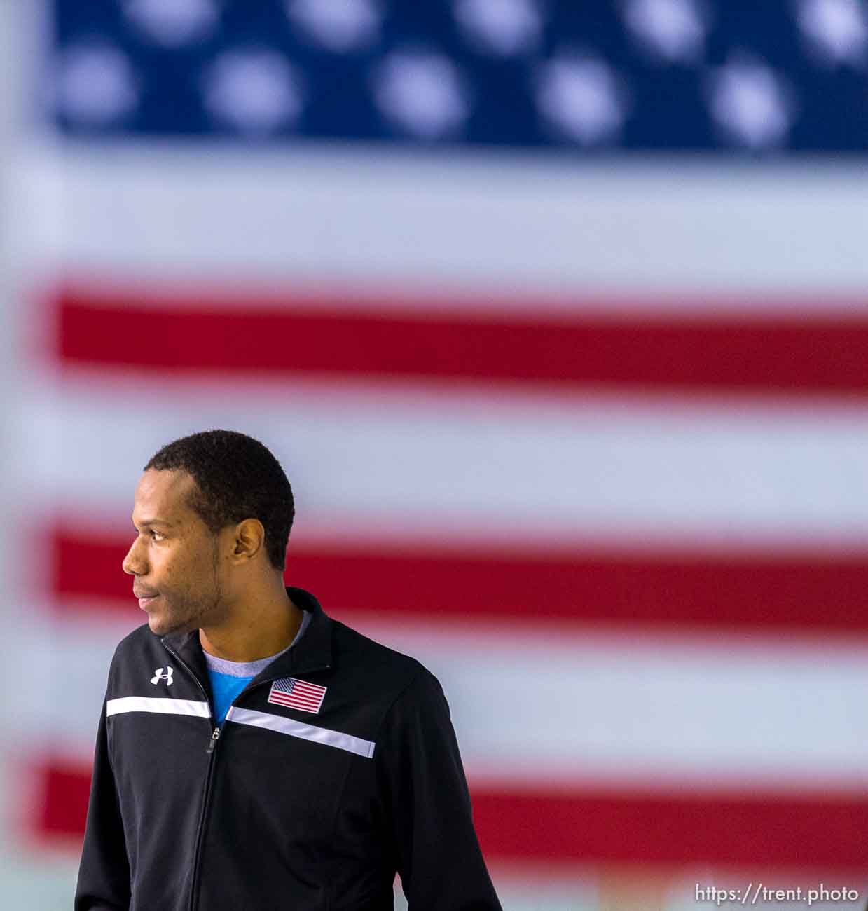 Trent Nelson  |  The Salt Lake Tribune
Shani Davis took first place in the Men's 1000 meter at the U.S. Olympic Time Trials, long track speedskating at the Olympic Oval in Kearns, Sunday December 29, 2013.