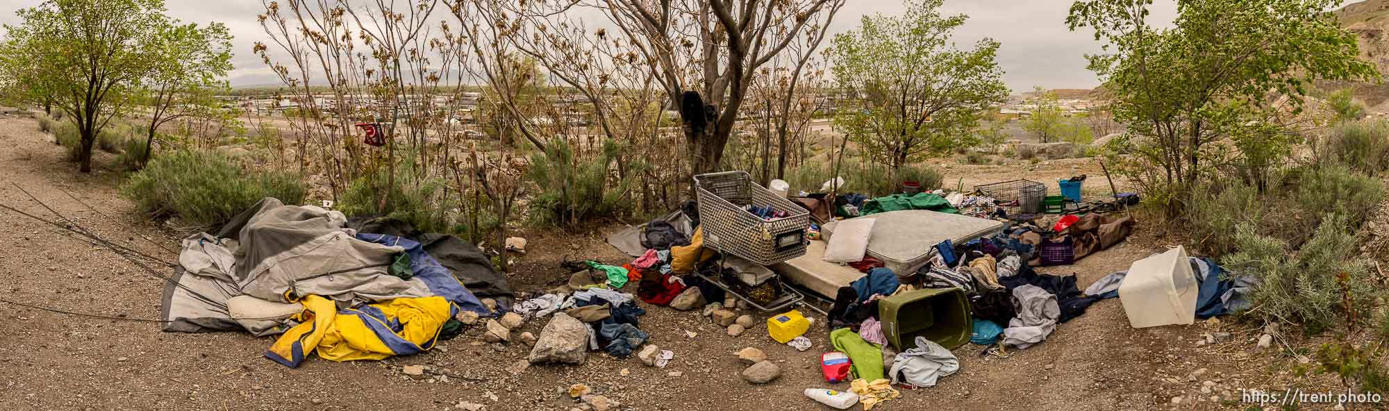 homeless encampment, Salt Lake City, Tuesday April 22, 2014.