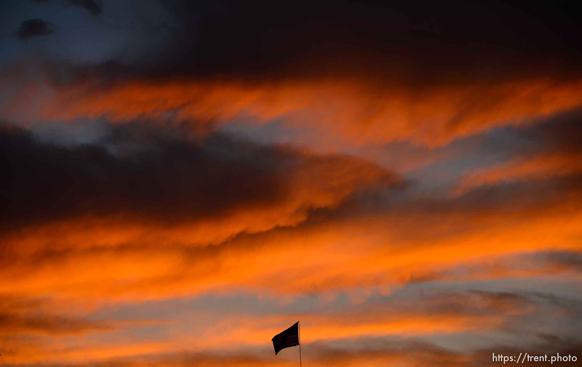 Black Flag at Sunset
