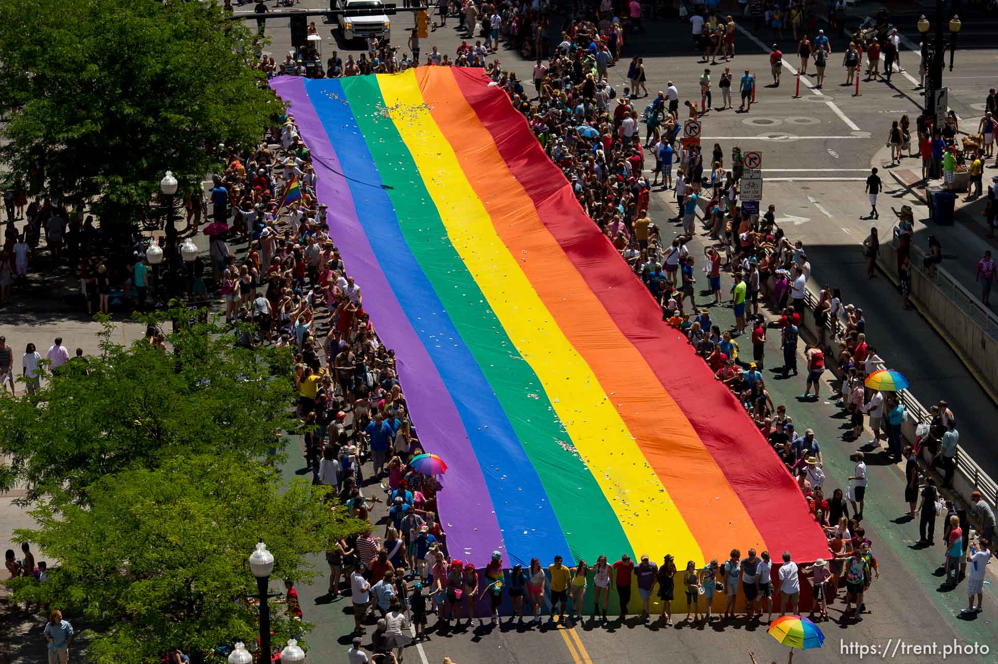 Trent Nelson  |  The Salt Lake Tribune
Pride parade, Sunday June 8, 2014.