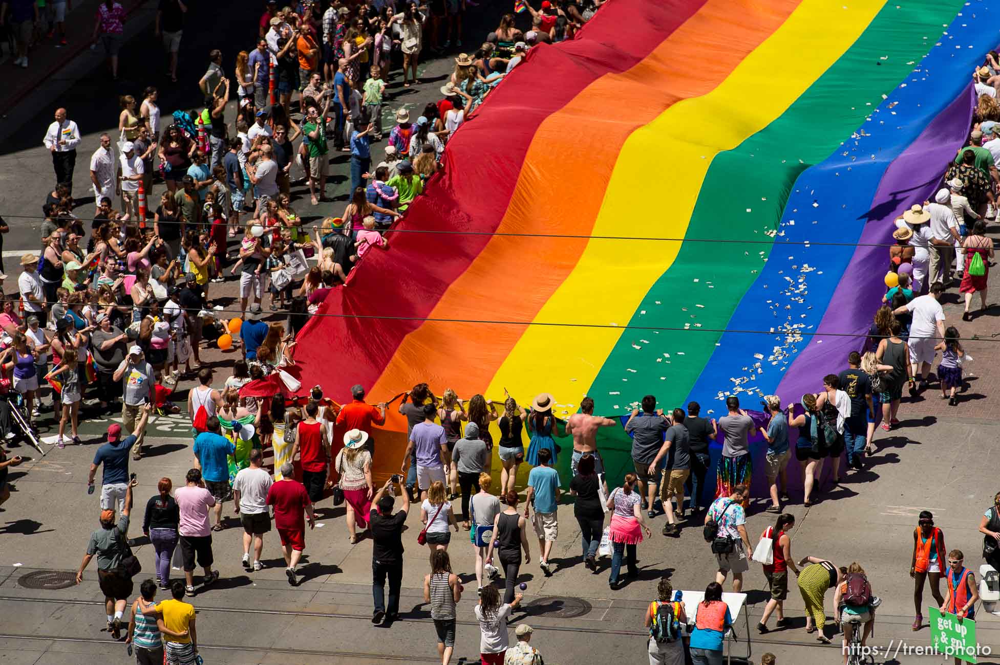 Trent Nelson  |  The Salt Lake Tribune
Pride parade, Sunday June 8, 2014.