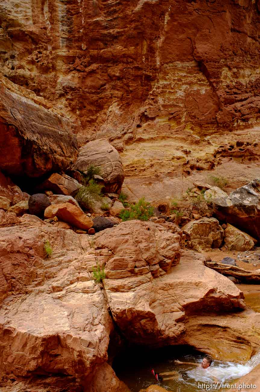 sulphur creek hike, capitol reef national park, Thursday July 24, 2014.