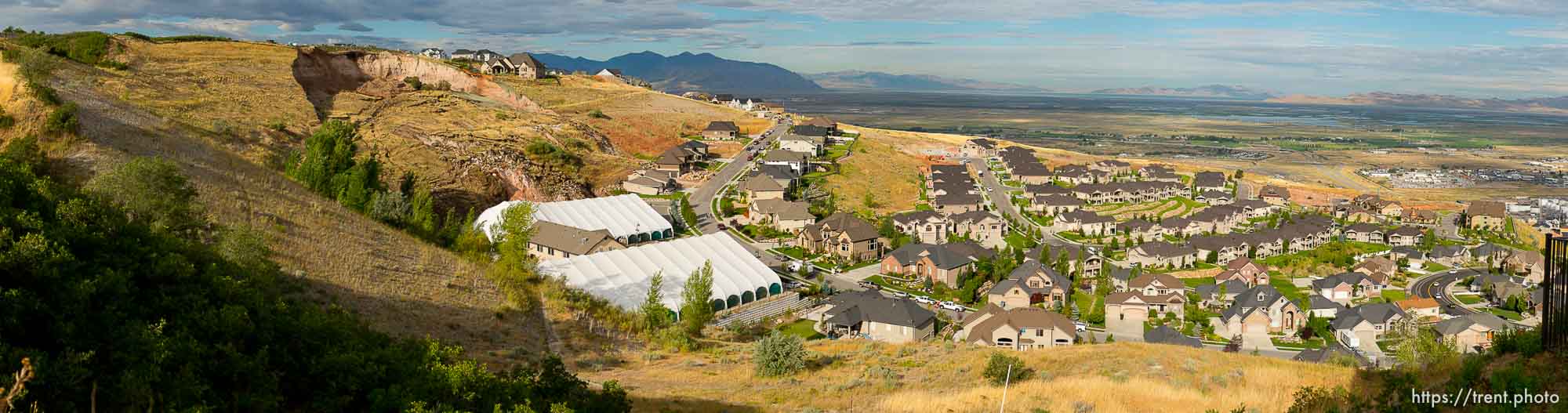 Trent Nelson  |  The Salt Lake Tribune
 at the scene of a large mudslide in North Salt Lake that destroyed one home and caused the evacuation of dozens more, Tuesday August 5, 2014.