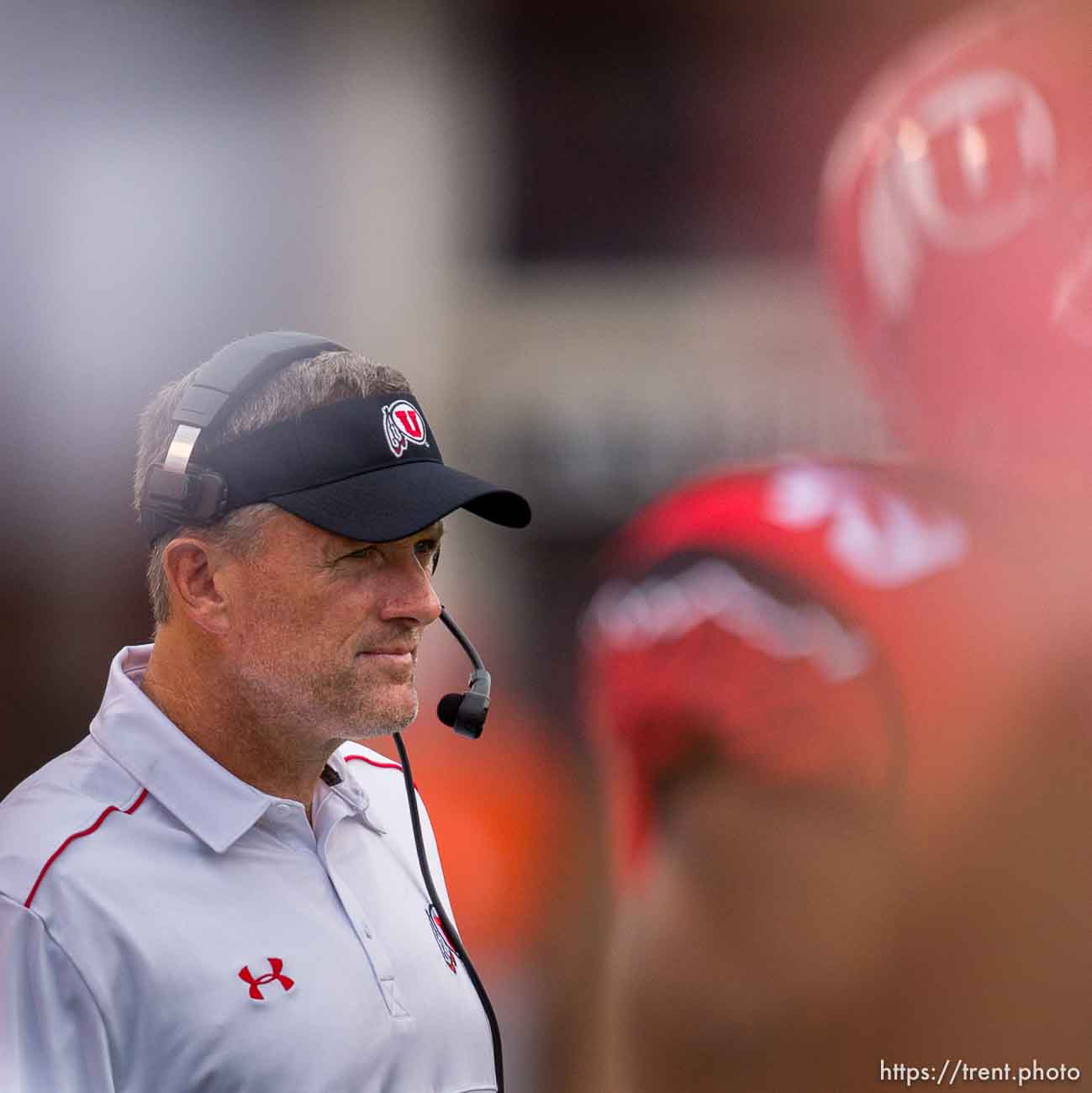 Trent Nelson  |  The Salt Lake Tribune
Utah Utes head coach Kyle Whittingham, as Utah hosts Fresno State, college football at Rice-Eccles Stadium Saturday September 6, 2014.