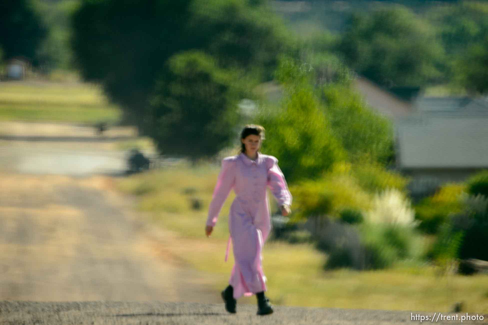 Trent Nelson  |  The Salt Lake Tribune
young woman, in Hildale, Thursday September 25, 2014.