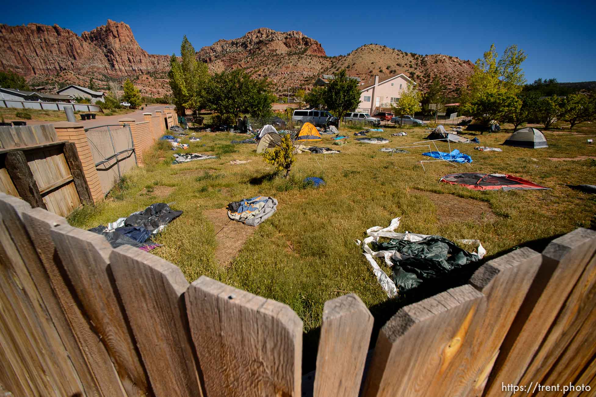 Trent Nelson  |  The Salt Lake Tribune
tents, in Hildale, Thursday September 25, 2014.