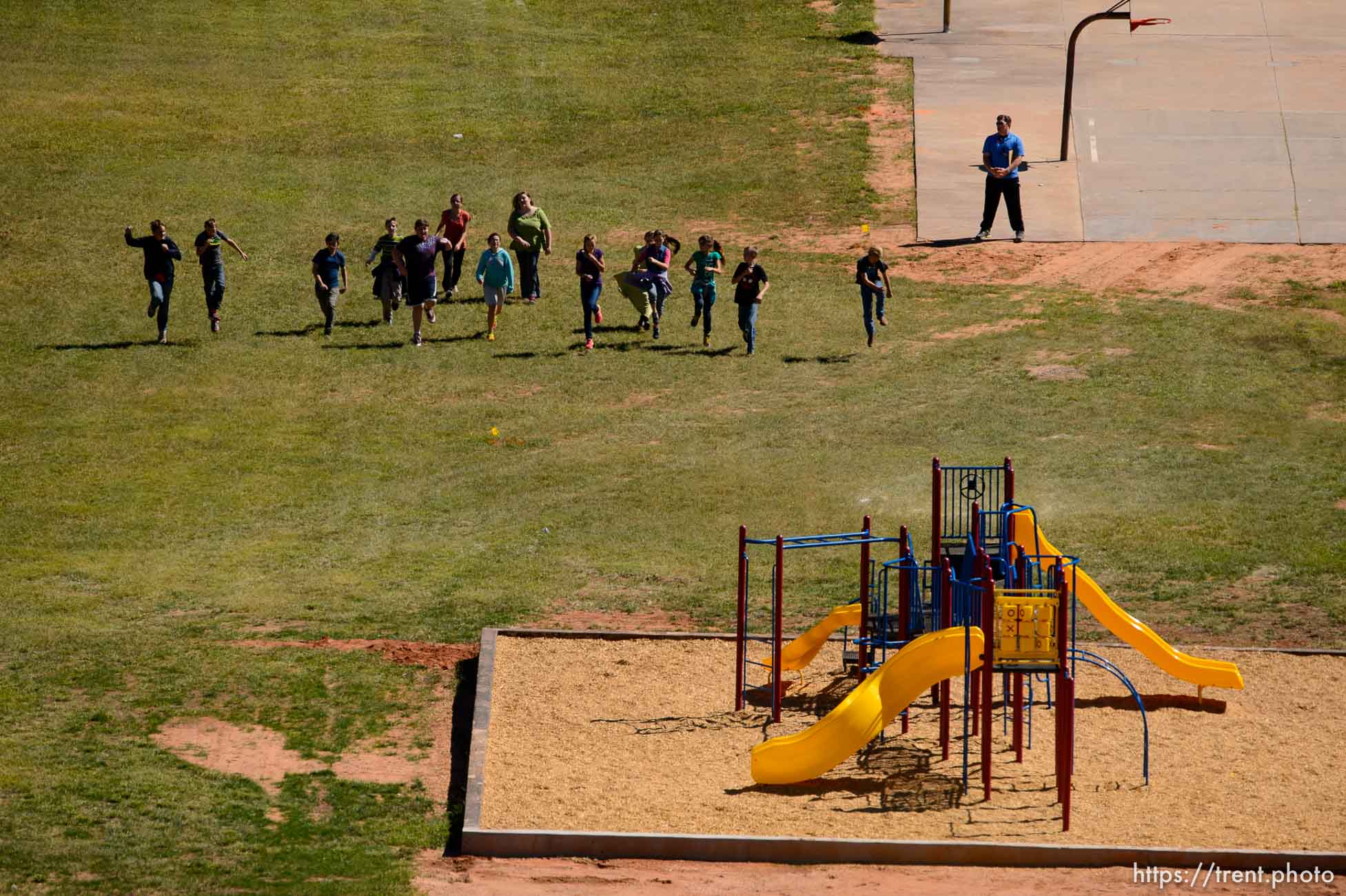 Trent Nelson  |  The Salt Lake Tribune
physical education at school, in Hildale, Thursday September 25, 2014.