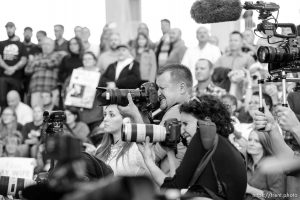 Trent Nelson  |  The Salt Lake Tribune
Alex Gallivan, Kim Raff, rally to celebrate today's legalization of same-sex marriage, Monday October 6, 2014 in Salt Lake City.