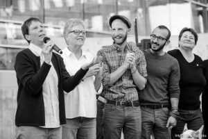 Trent Nelson  |  The Salt Lake Tribune
Kitchen v. Herbert plaintiffs Kody Partridge, Laurie Wood, Derek Kitchen, Moudi Sbeity and Kate Call at a rally to celebrate today's legalization of same-sex marriage, Monday October 6, 2014 in Salt Lake City.