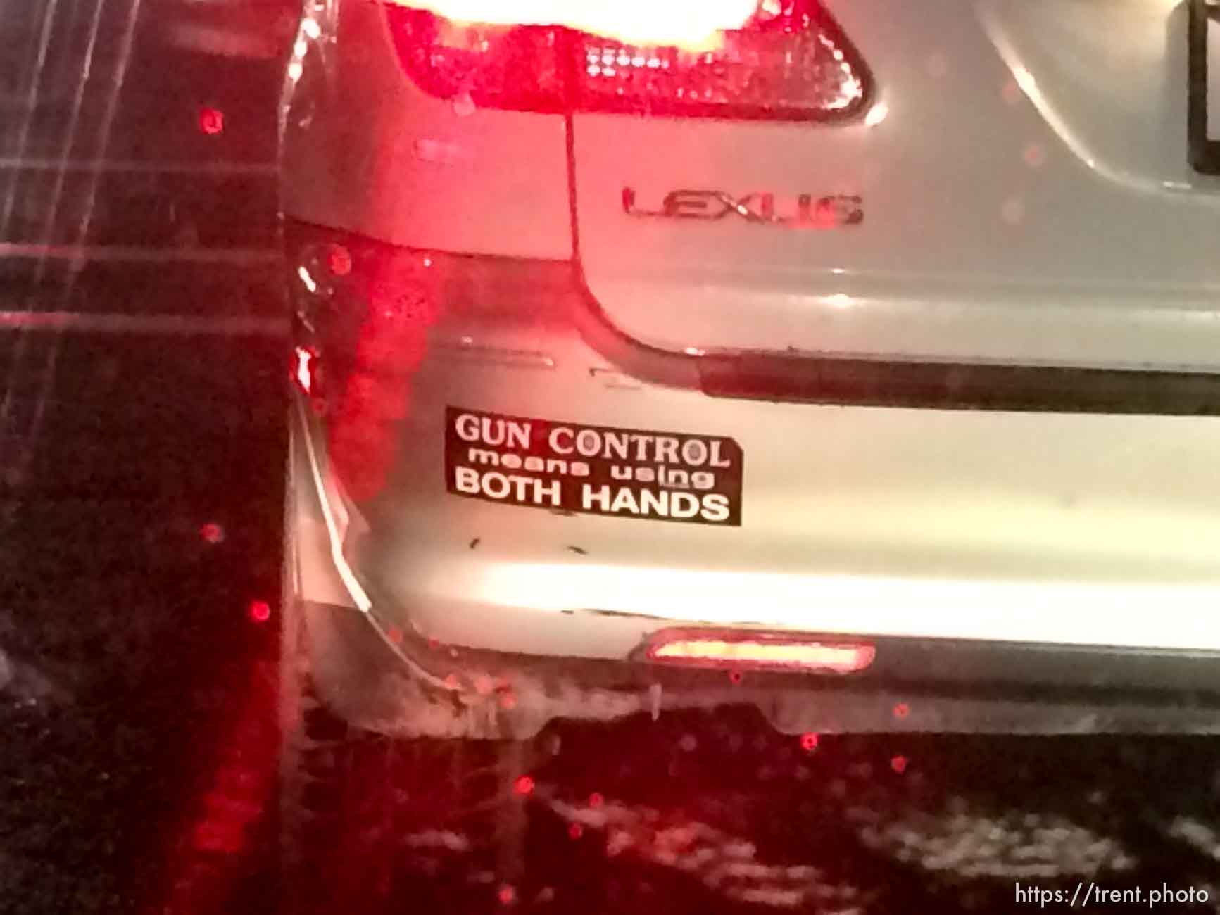 Gun Control mean using both hands