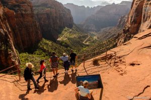 Trent Nelson  |  The Salt Lake Tribune
Hikers on the Canyon Overlook Trail, Zion National Park, Tuesday May 5, 2015.