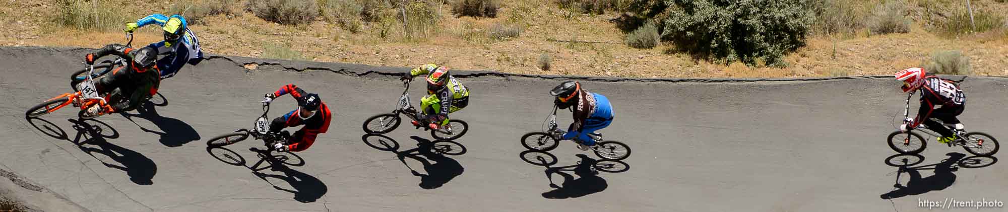 Trent Nelson  |  The Salt Lake Tribune
Riders at the U.S. BMX National Series at Rad Canyon BMX in South Jordan, Saturday June 13, 2015.