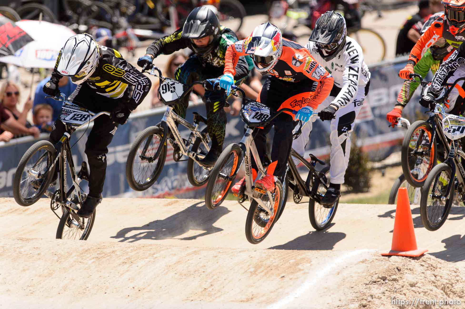 Trent Nelson  |  The Salt Lake Tribune
Riders at the U.S. BMX National Series at Rad Canyon BMX in South Jordan, Saturday June 13, 2015.