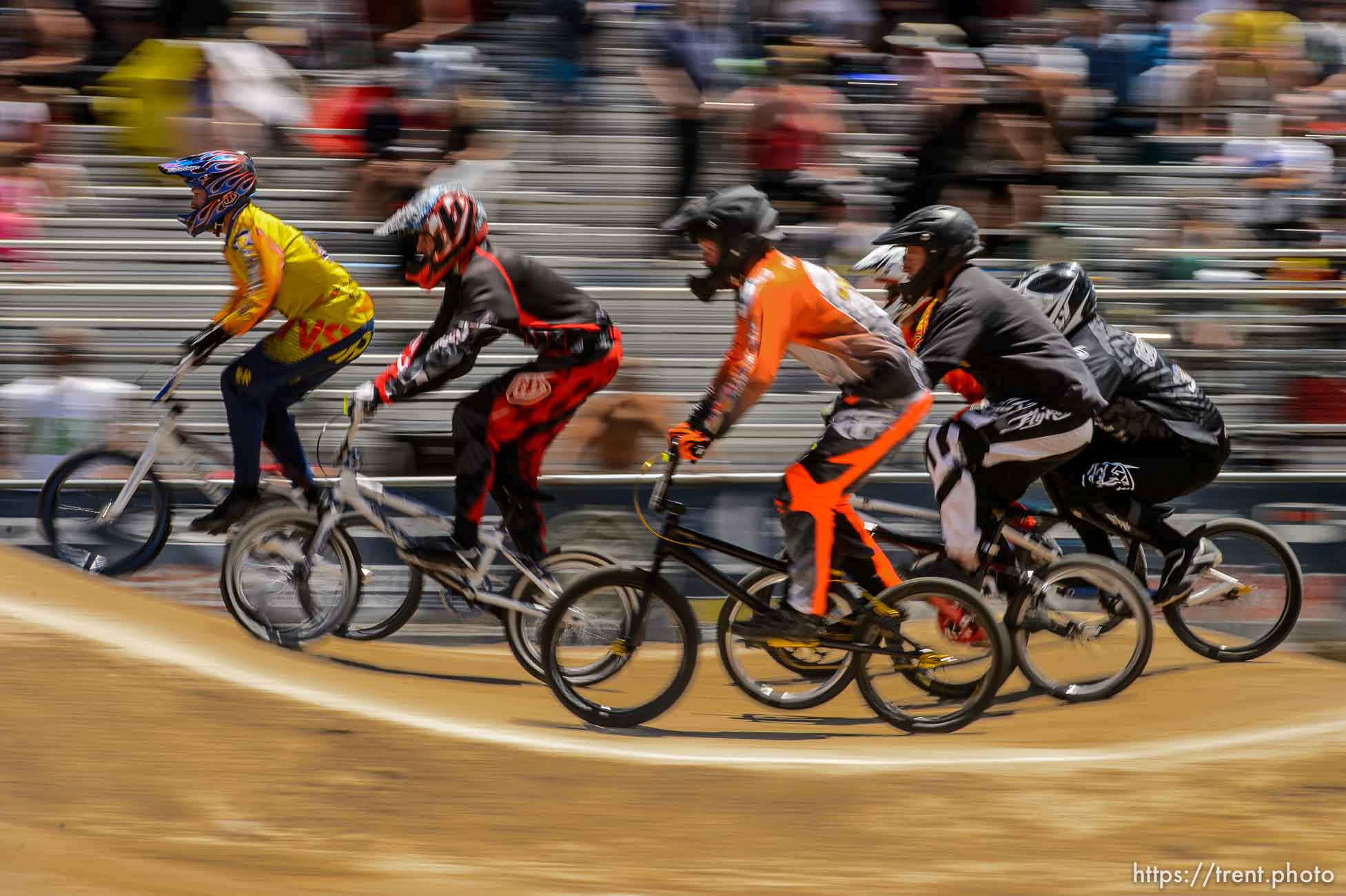 Trent Nelson  |  The Salt Lake Tribune
Riders at the U.S. BMX National Series at Rad Canyon BMX in South Jordan, Saturday June 13, 2015.