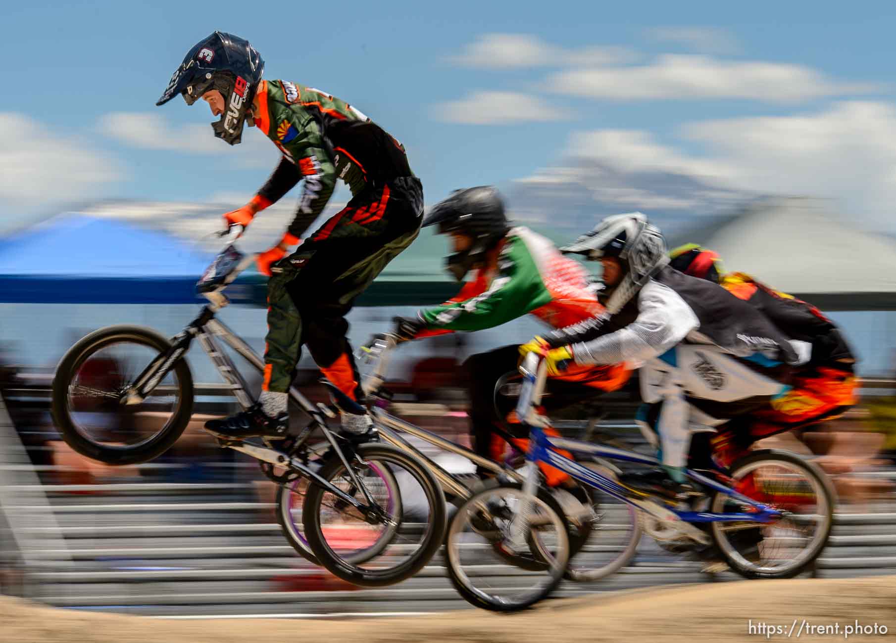 Trent Nelson  |  The Salt Lake Tribune
Riders in the expert class at the U.S. BMX National Series at Rad Canyon BMX in South Jordan, Saturday June 13, 2015.