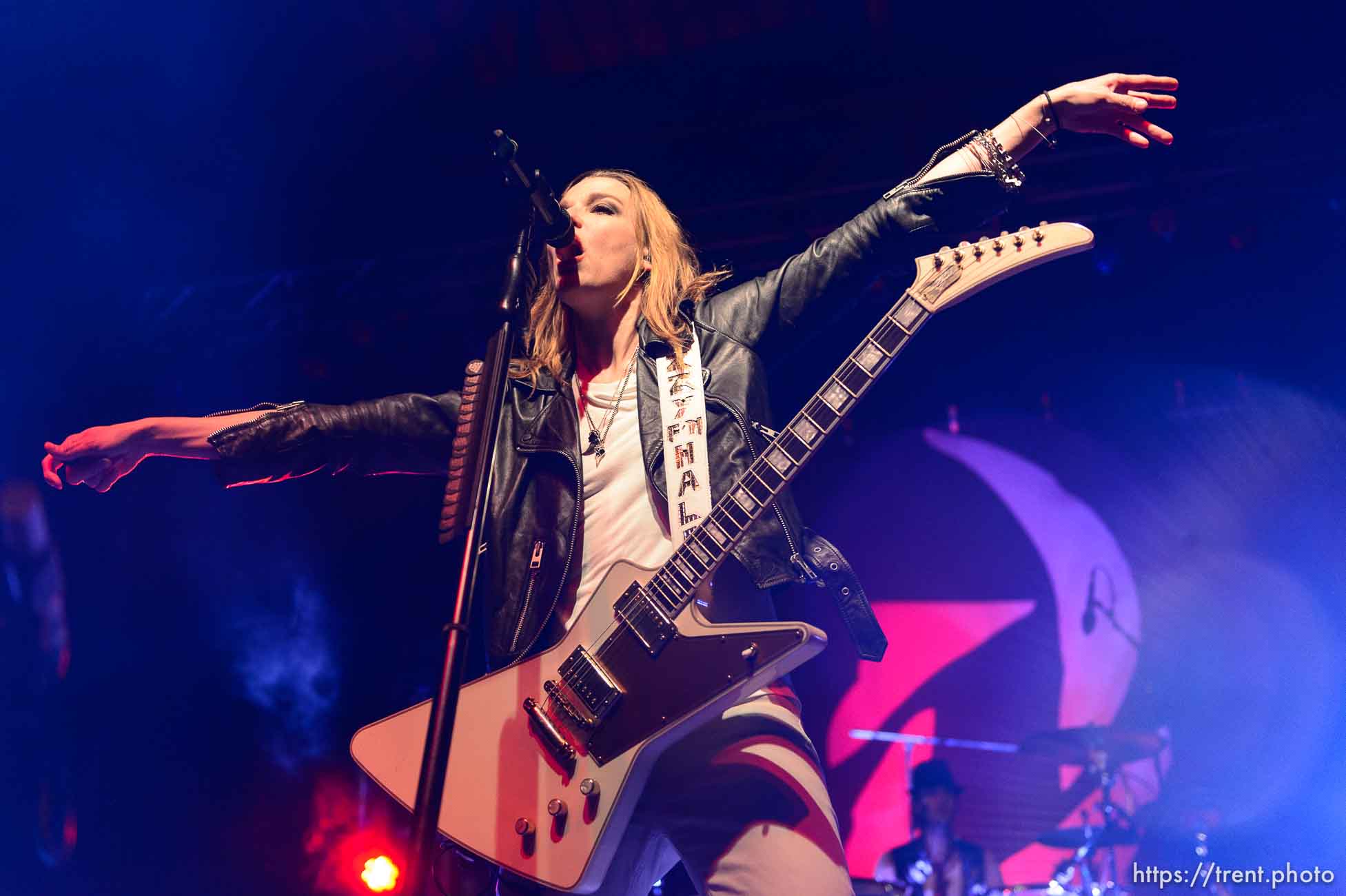 Trent Nelson  |  The Salt Lake Tribune
Lzzy Hale on stage as Halestorm performs at Saltair, Wednesday June 3, 2015.