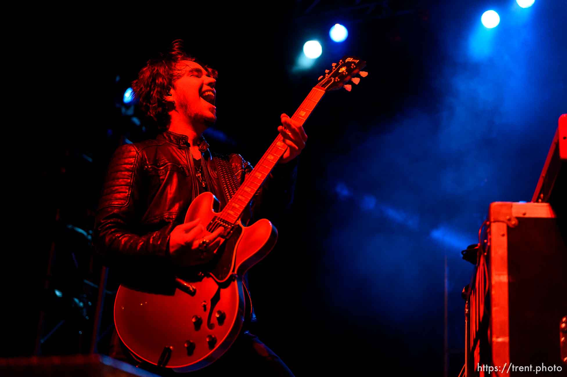 Trent Nelson  |  The Salt Lake Tribune
Joe Hottinger on stage as Halestorm performs at Saltair, Wednesday June 3, 2015.